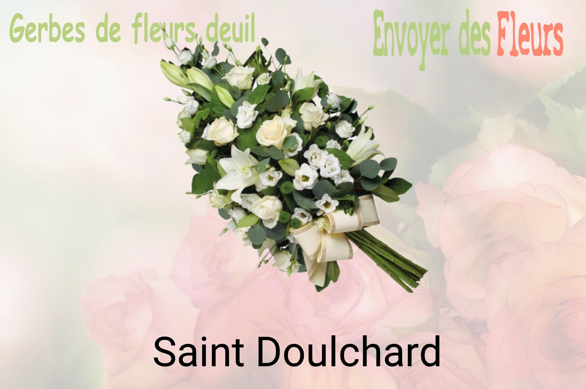 Gerbe de fleurs de deuil livrée à Saint-Doulchard